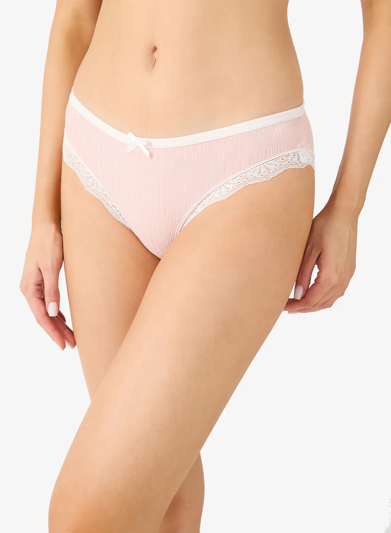 Ginger  3PC Lace Detail Cheeky Brief for Women | Best Price UAE